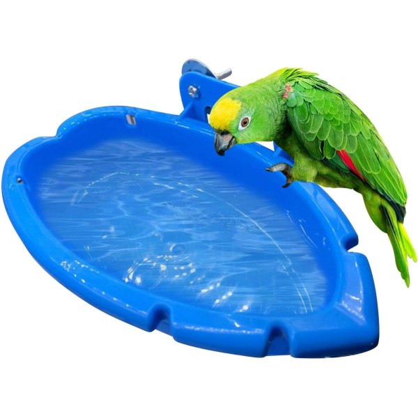 Sjeldne perlepapegøyebad papegøyebur hengende fuglebad badetilbehør automatiske matere fugleburtilbehør