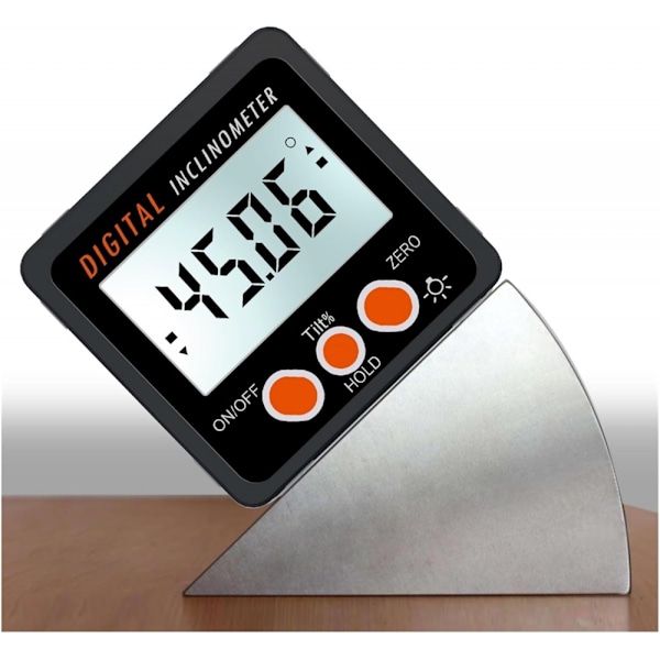 Digitalt hældningsmåler, måleområde 4x90°, digitalt klinometer, hældning