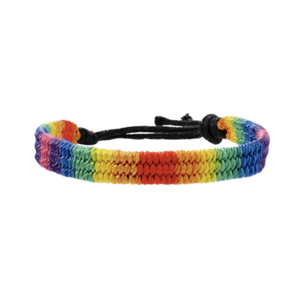 10 st Rainbow LGBT Pride Armband Handflätade Vänskapsarmband