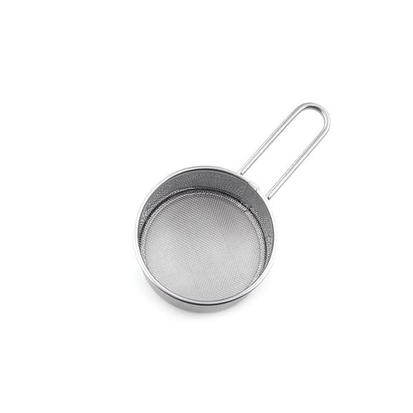 Rustfritt stål lang håndtaksil, melsikt mini liten mel