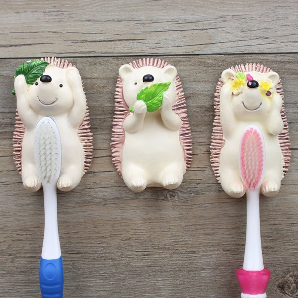 3st Tandborsthållare Söt djur Väggmonterad tandborste Organi