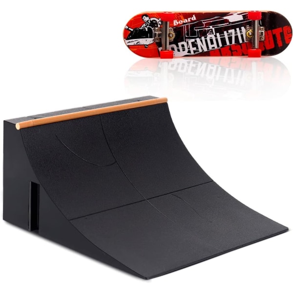 Mini skateboard ramp och tillbehör kit, skateboard park deck tr