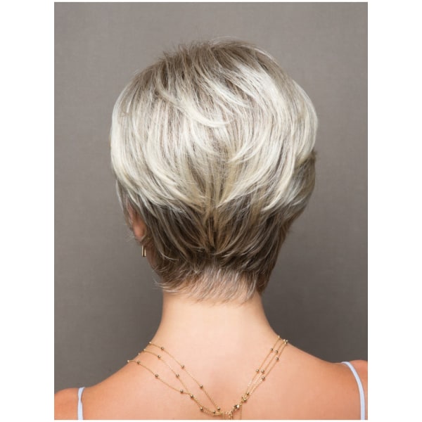 Kvinnor Kort Rak Full Peruk Lager Pixie Boycut Frisyr Synt