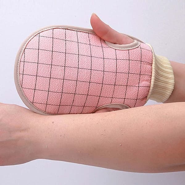 Exfolierande handskar, skrubbhandskar badhandskar, hög elasticitet, inte e