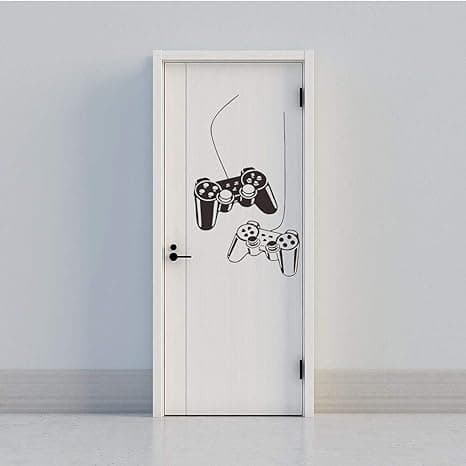 Spillromdekor, «Dual Gamepad» Gutteromsdekorasjoner for soverom