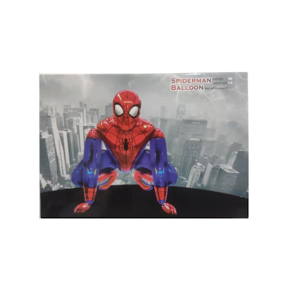 Superhelt Spiderman 3D Stand Ballon Medium Størrelse for Barn Småbarn
