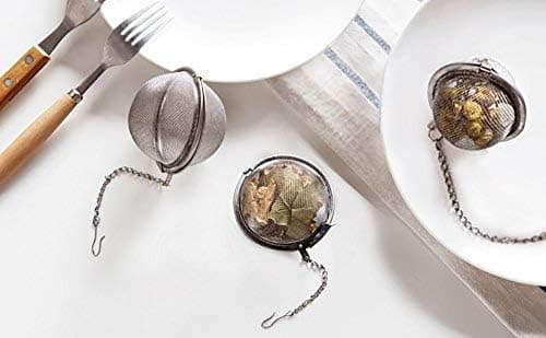 3 stk. rustfrit stål mesh te-kugler 2,1 tommer (ca. 5,3 cm)