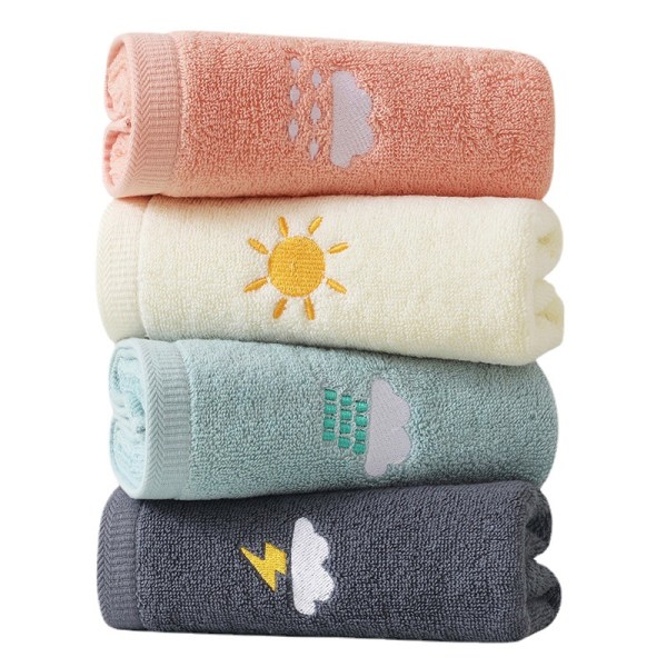 Håndklæder til badeværelsessæt 4 stykker, 100 procent bomuldsbadebånd