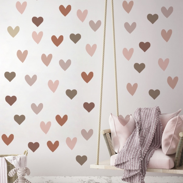 Väggdekaler Dekaler Hjärta Väggdekor för sovrum Vardagsrum DIY