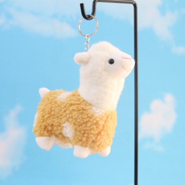 4 stk Mini Lama Plysj Fylte Dyr Alpaca Dyr Fylt