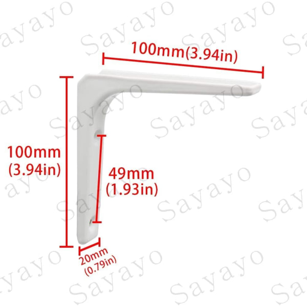 Seinätelineen pidike, 4 kpl metalli pidikettä 100mm x 100mm Raskaat B