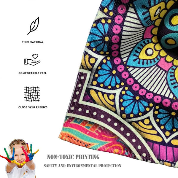 1PC Surf Poncho -pyyhe, 3D-tulostettu mikrokuitupyyhe, nopeasti kuivuva poncho