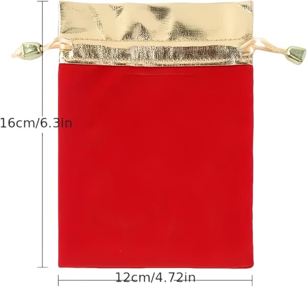 25 st Mjuka Dragkedjeväskor för Smycken, Bröllopsgodiset, 12*15cm, R