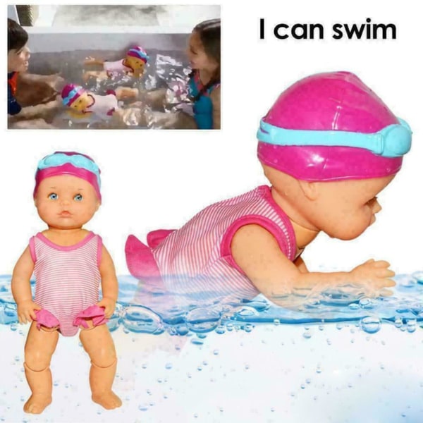 Sjældent fund 1 stk flydedukke babydukke tidligt pædagogisk børnelegetøj til børn