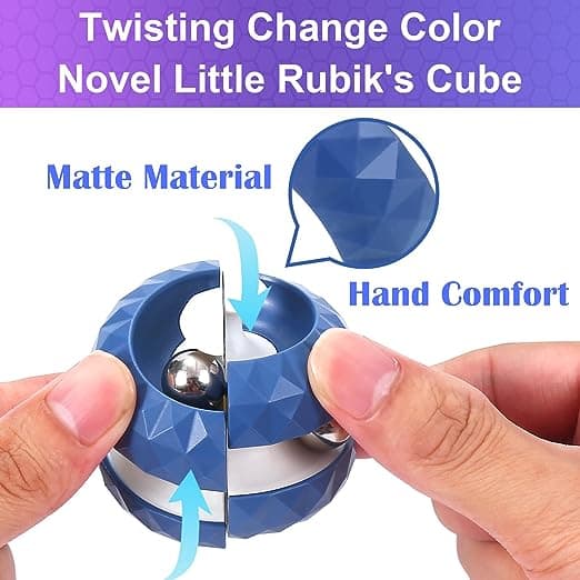 Unik Orbit Ball Fidget Toy, Nyhet Pärlor Spår Infinity Cube S