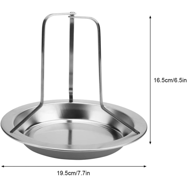 1 grönt rostfritt stål stekkycklingställ anka ställ grill grill