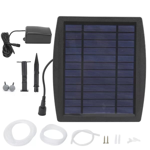 2,5W Solcelled iltluftpumpe, Solcelled Damppumpe, Akvarieluftblæser, Luft