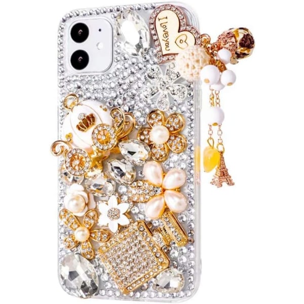 iPhone 11 Bling Glitter Deksel, Luksus Shiny Diamond Crystal Rhinest