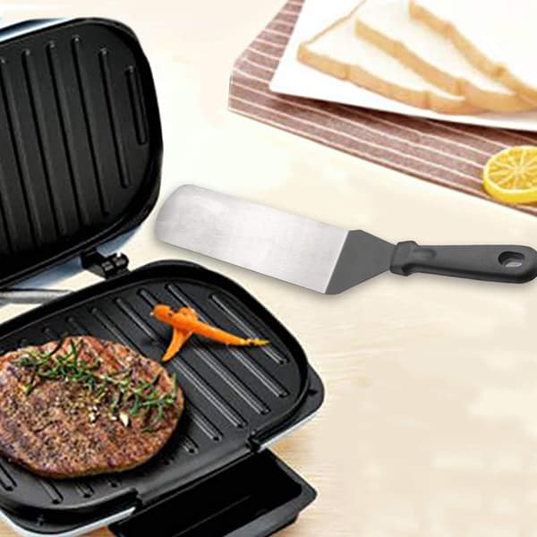 Rustfritt stål metall stekespade, stekepizzaskuffe Teppany