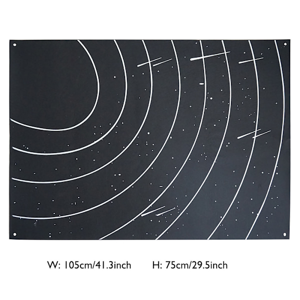 Ydre rum filt historietavle sæt 3,5ft solsystem kosmisk historie F