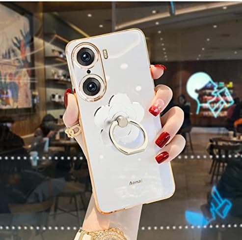 Mobiltelefon Ringholder Blomst, 360 Roterende Metal Finger Ring Socket