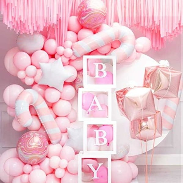 Baby med Baby Bokstäver Party Dekoration Transparent Ballong