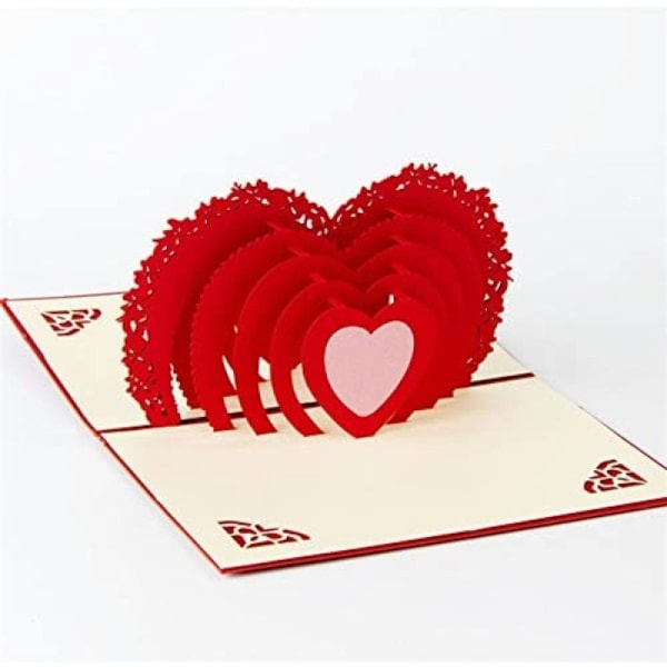 Kort til Valentinsdag, fødselsdagskort gave til dine forældre