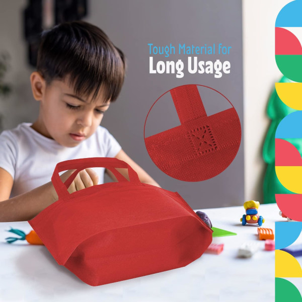 Bländande leksaker Färgglada presentväskor Återanvändbara matväskor Lättviktig