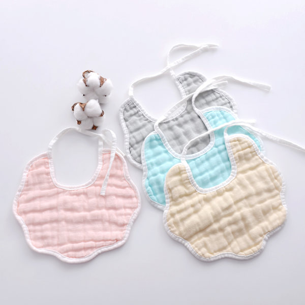 4 stk. Baby Drooling Bibs Unisex Blød & Absorberende 8-lags Baby B