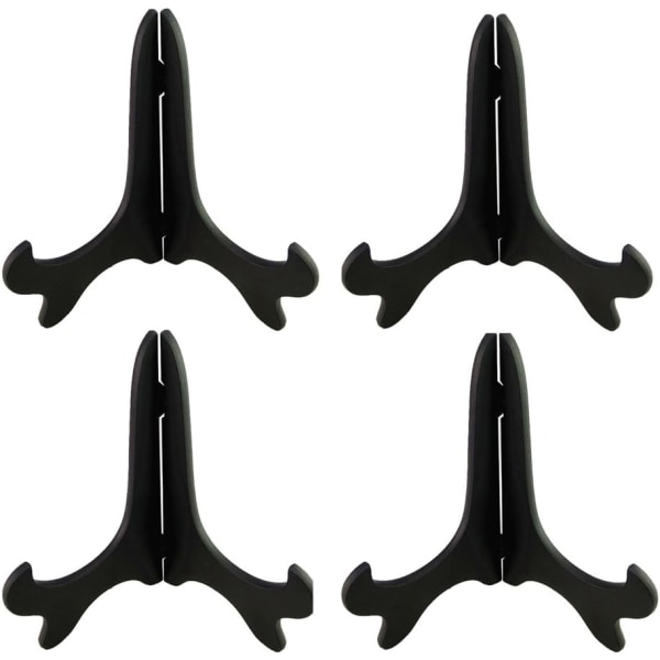 svart trä-liknande plast staffli bord display stativ tavelram