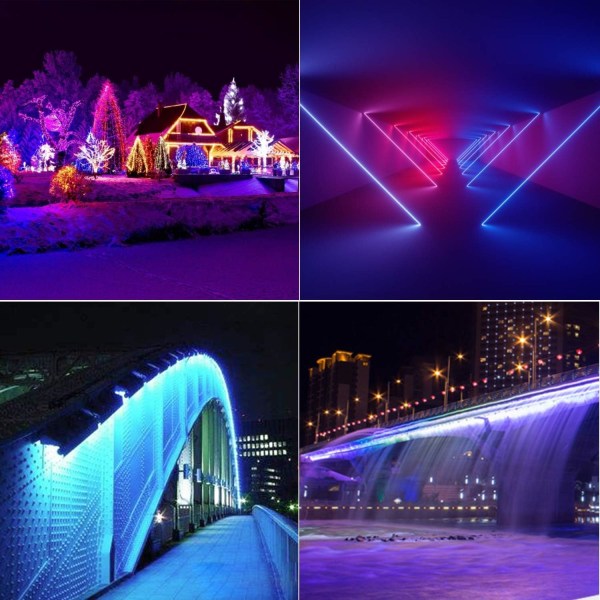 10-pak 4-bens RGB LED-strimmelkonnektorer 10mm trådløse gapless solgt