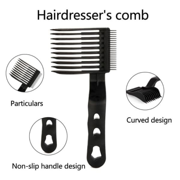 Barber Fade Kammar Hårsäkerhetskam Kurvad kam