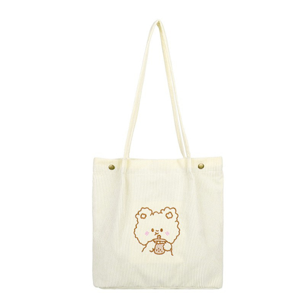 Dam Canvas Handväska Enkel Mode Axelväska Crossbody Väska för
