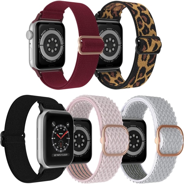 [5-pack] Stretchigt watch kompatibelt med Apple Watch 38mm 40m