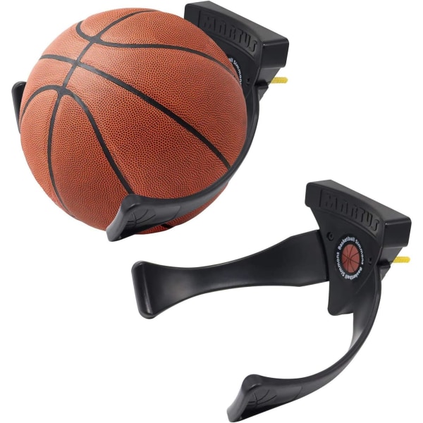 Set med 2 väggfästen för basketbollar, fotbollar, volleybollar, etc