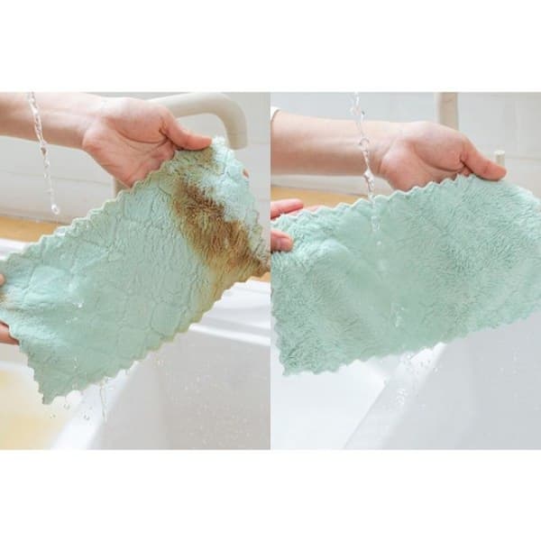 4 stk Mikrofiber Klude, Opvaskeklude, Superabsorberende Effekt
