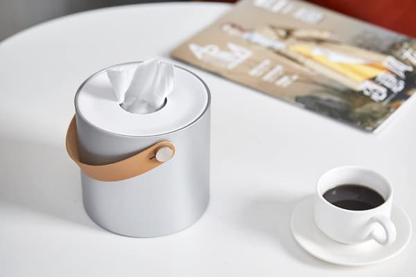 Moderne Rund Servietdispenser Holder Plastboks Dæksel Serviet Org