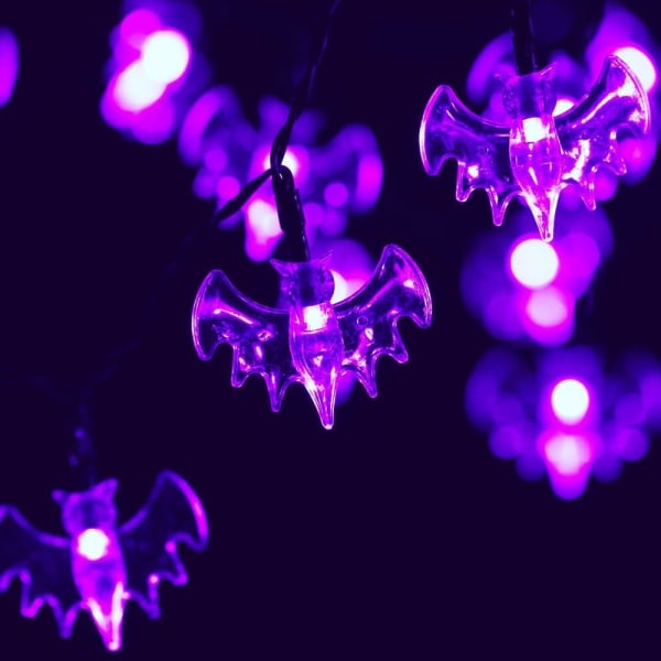 Bat String Lights - 3m 20 Lights Halloween String Lights, utomhus