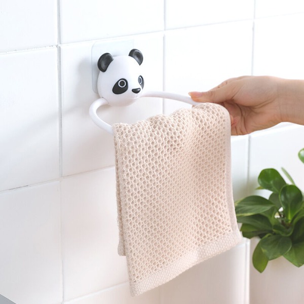Handdukshållare i Plast för Barn, Handduksring med Sugpropp, Handdukshylla för Badrum, för Hotellkök