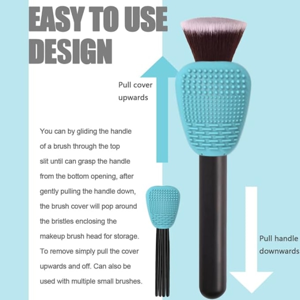 Makeup Brush Covers Rejse Makeup Børste Holder Silikone Makeup Br