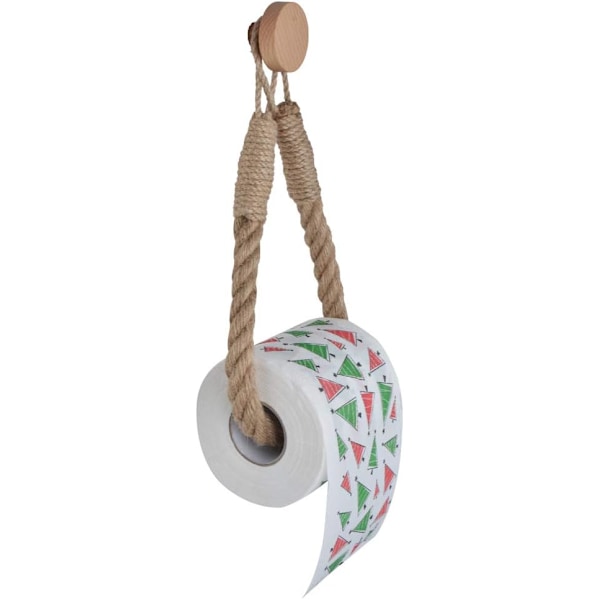 Vintage Toiletrulleholder i Hampetov til Badeværelset