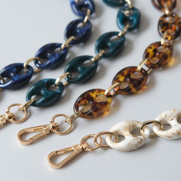 Purse Chain Handle Strap Replacement til håndtaske eller skuldertaske,