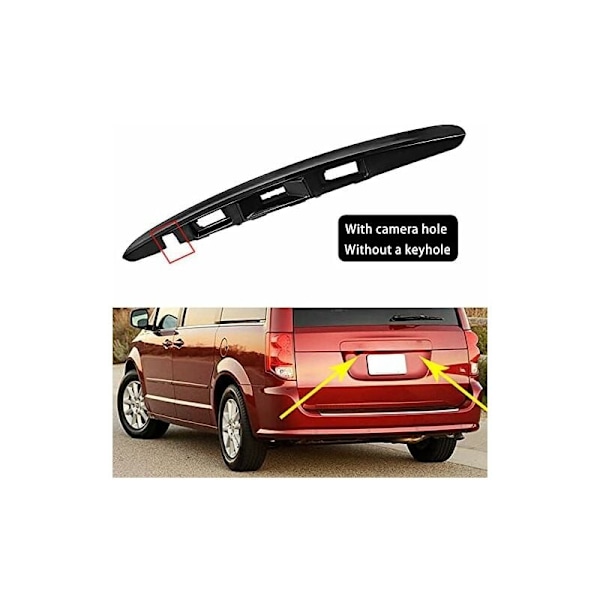Baklucka handtag 90812JD20H för Nissan Qashqai med kamera och nyckel