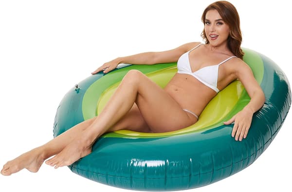 Oppustelig Avocado Pool Float - med Bold Vand Sjov Stor Blæs U