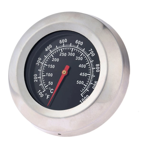 Rostfritt stål 1000F Termometer Temperaturmätare BBQ Grill Kolgrill Rökare 3 tum/75 mm Ansikte Matlagningsverktyg