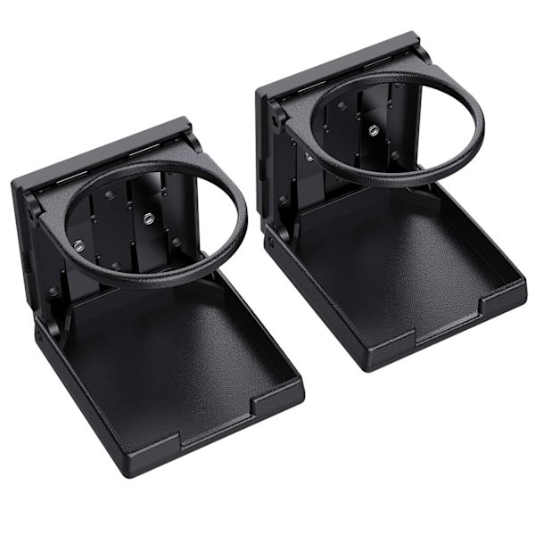 2 stk. Universal justerbar foldbar kopholder sort bil drik
