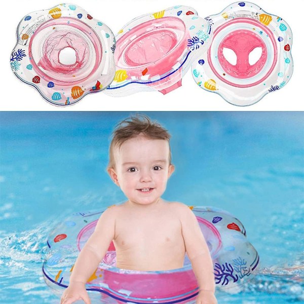 Baby Pool Float, Baby Buoy Seat, Uppblåsbar Simring för wit
