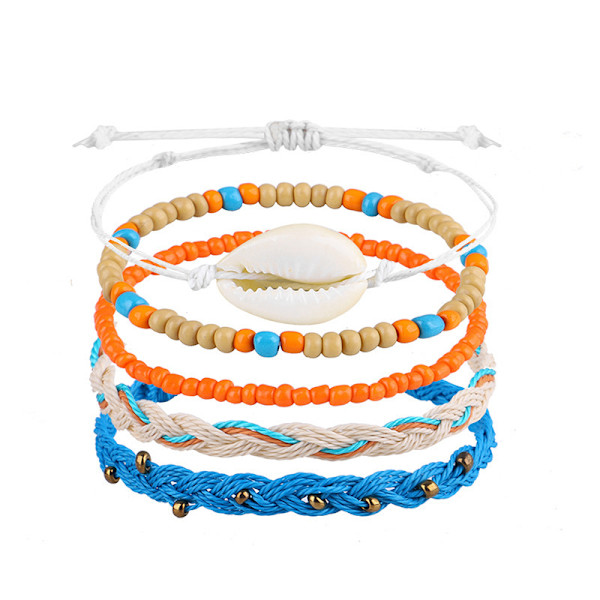 Surfer Wave Armband Ocean Wave Justerbar Vattentät Handgjord Fr