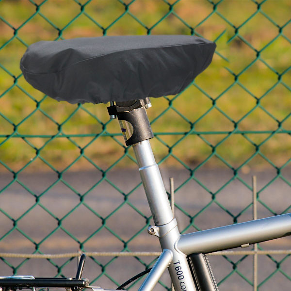 [2-pack] Vattentätt cykelsadelsskydd med dragsko, regn a