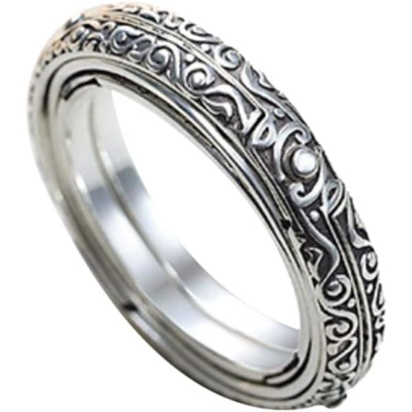 Kreativ Retro Punk Astronomisk Sfär Boll Ring Kosmisk Finger R